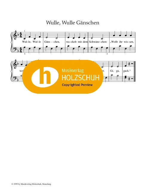 Wulle, Wulle Gänschen